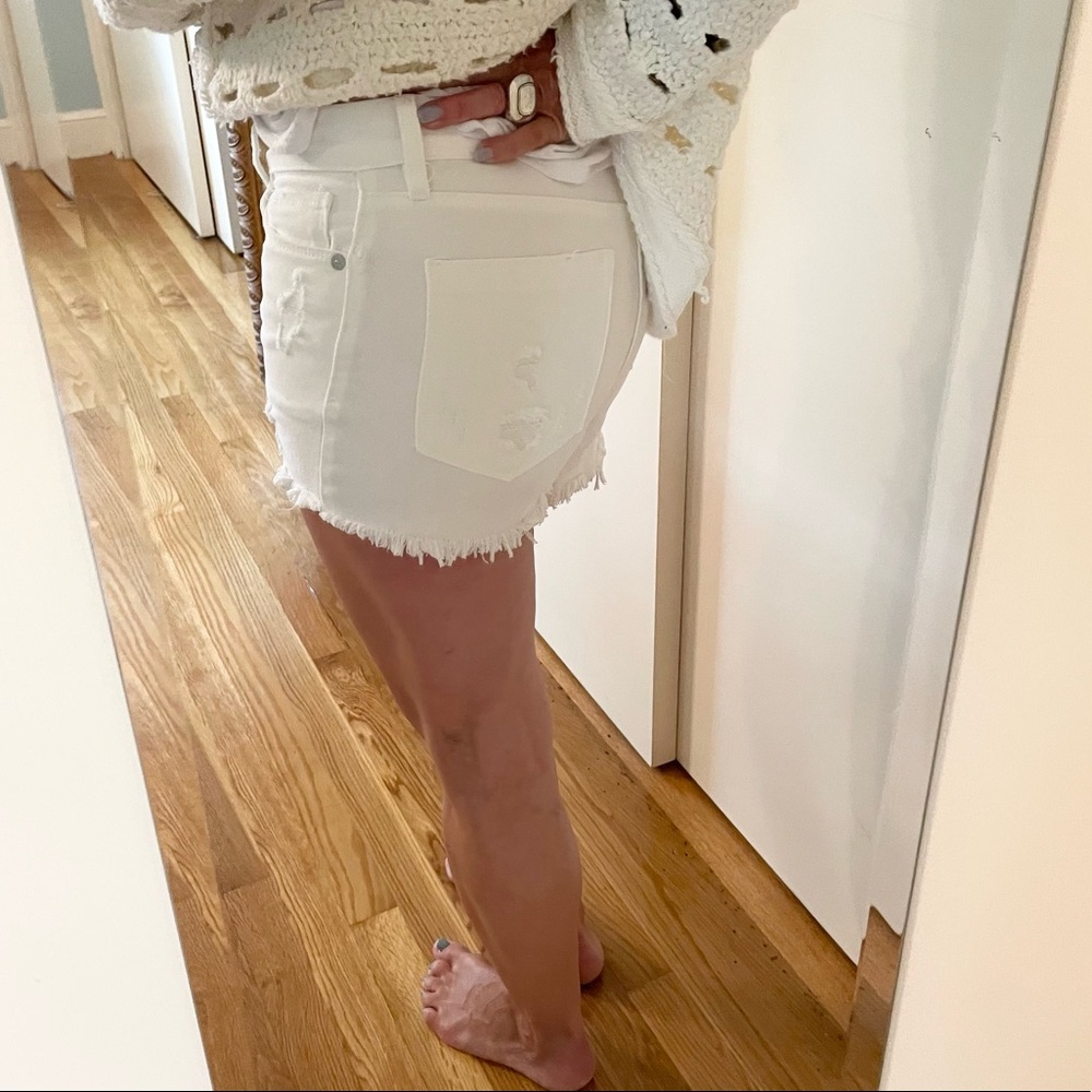 Hi Rise Rigid Distressed Shorts BlankNYC - Picture 8 of 12